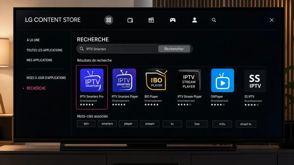 application IPTV WebOS