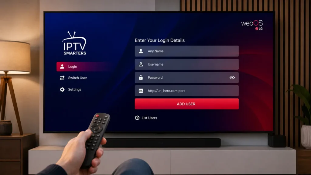 streaming IPTV WebOS