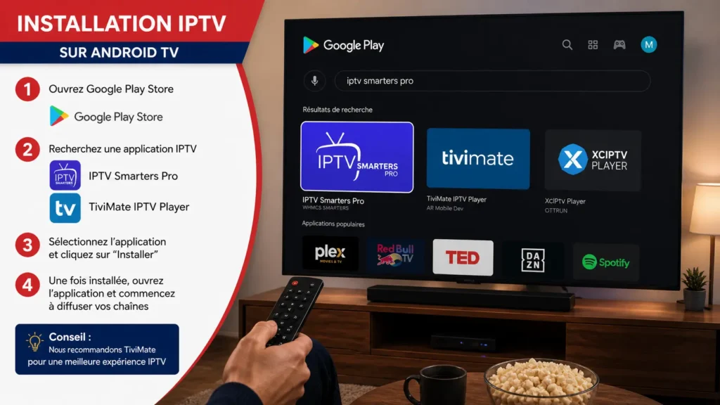 Application IPTV Android TV
