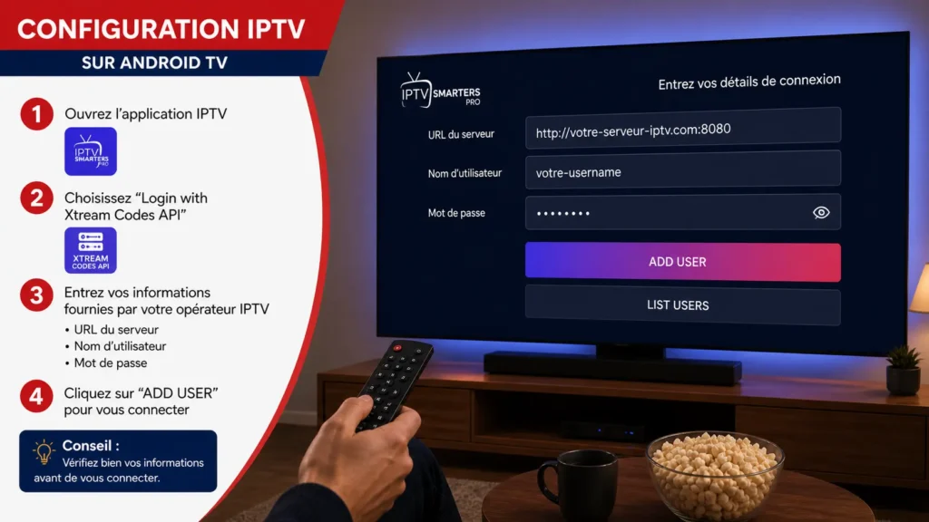 Configuration IPTV Android TV