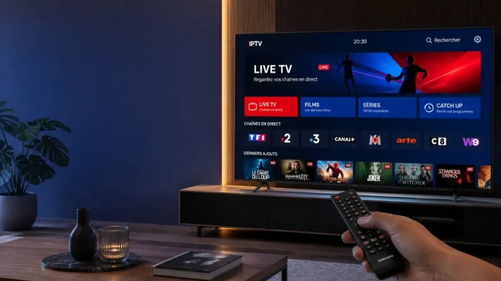 installation IPTV Smart TV Samsung interface IPTV 4K